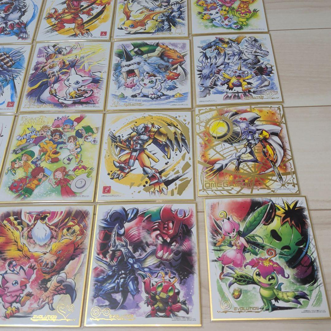 ♥コンプリート♥　デジモンアドベンチャー　色紙　ATR　16点セット　まとめ売り