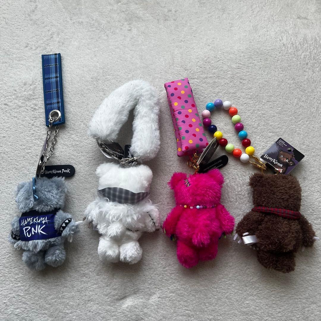 お顔厳選✨ハミクマ　ブラッシュキーチェーン　コンプ4体セット　ユニバ　USJ