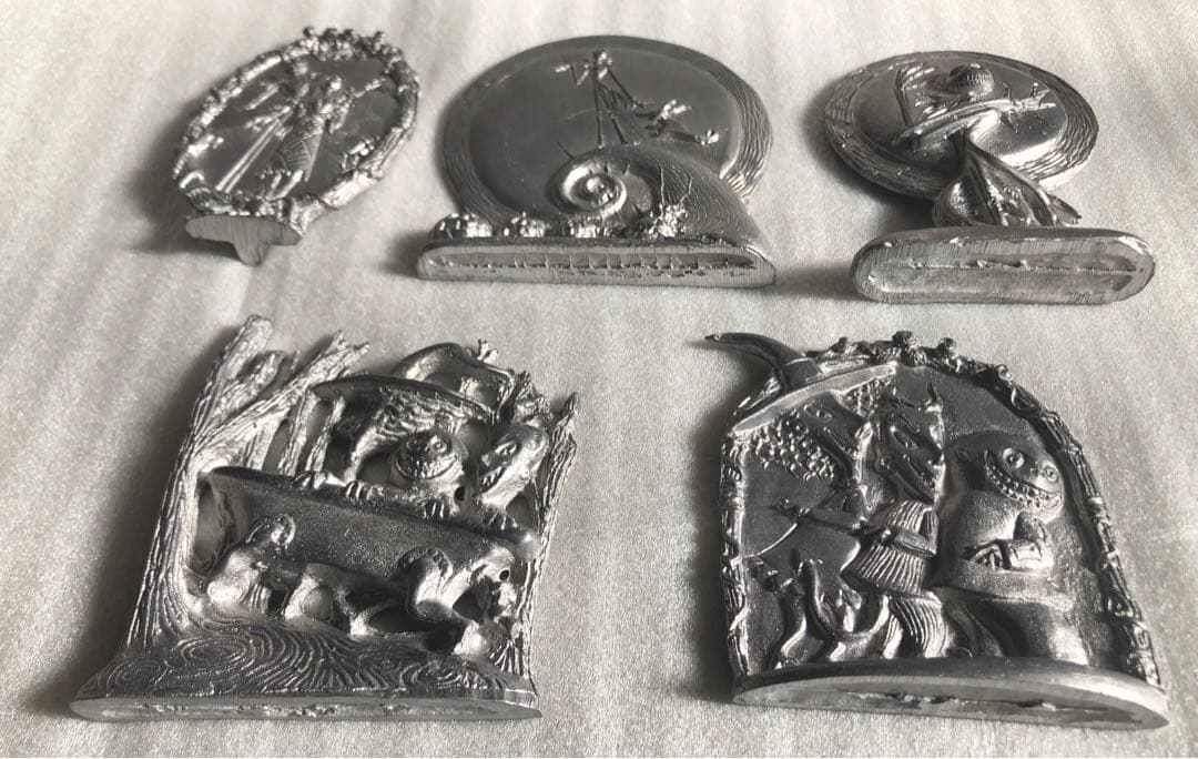 超レア ナイトメアビフォアクリスマス ピュータースタチュー 全5種 彫像