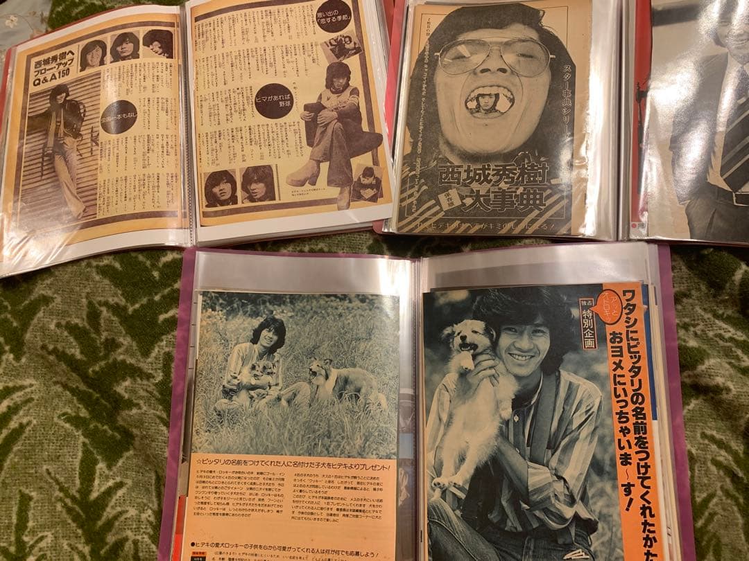 西城秀樹 ☆雑誌切り抜き250ページ〜300ページ☆ファイル3冊☆希少