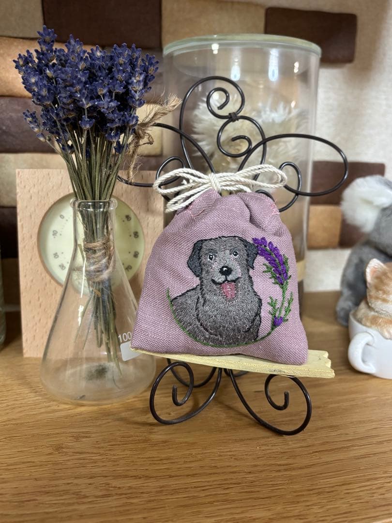 犬の刺繍入りラベンダーサシェ9点 takakoページ