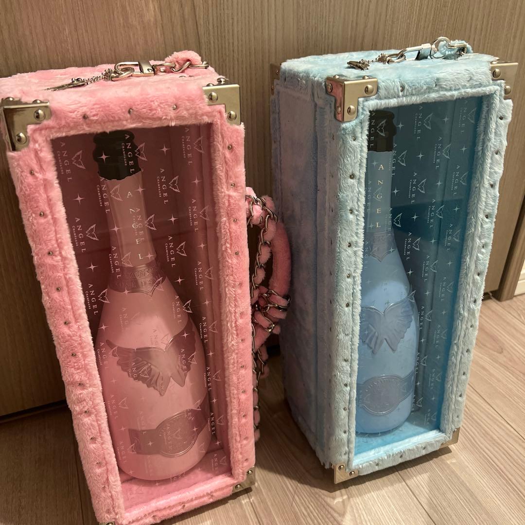 ANGEL エンジェルシャンパン ドゥミセック ピンク ブルー