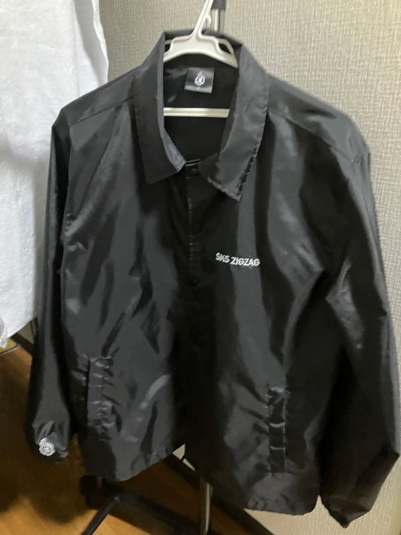 真天地開闢集団ZIGZAG 黒アウター　コーチジャケット　サイズM オリジナルコーチジャケットを受注販売します🔥 生地と形もオリジナル