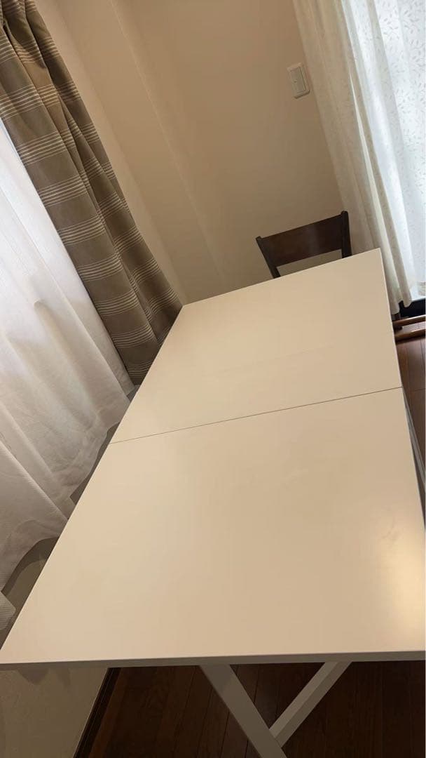 イケア　折りたたみ　テーブル　引き出し付き
