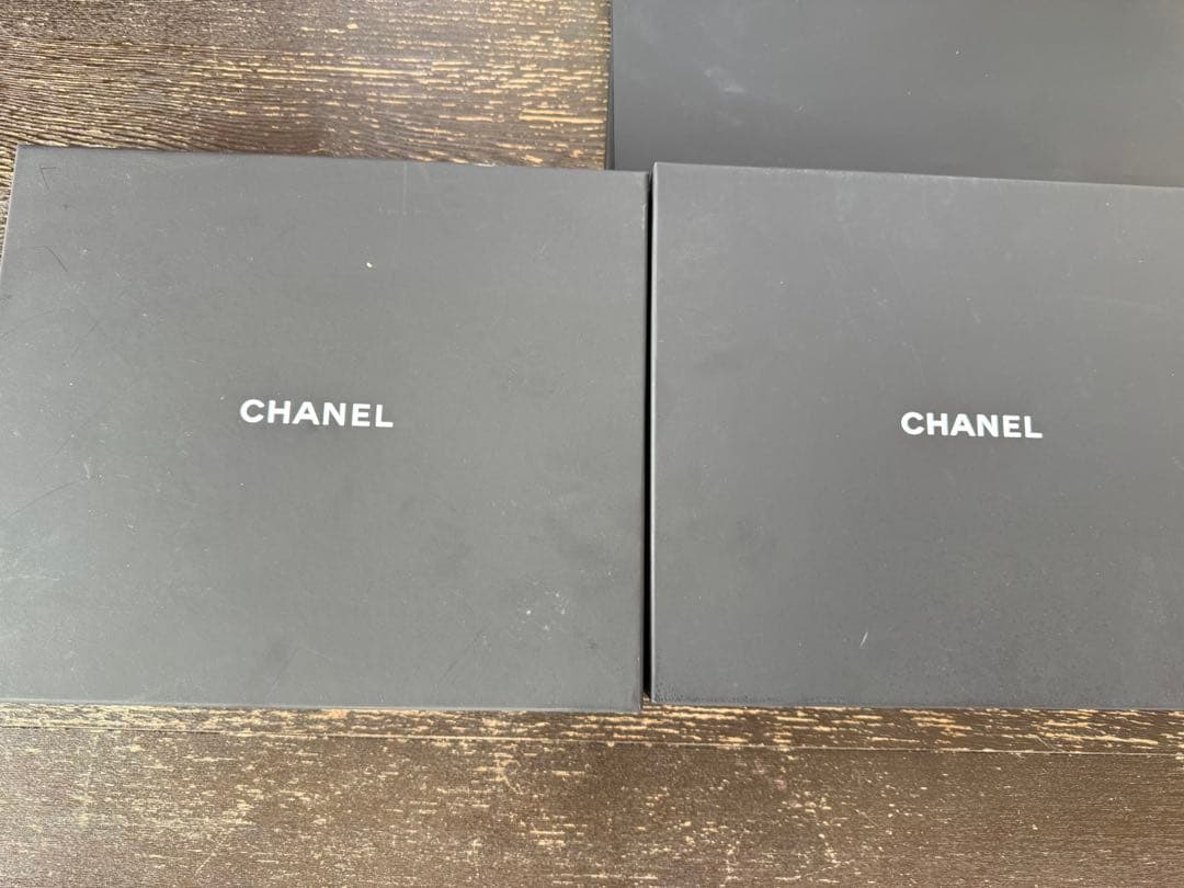 CHANEL ギフトボックス ギフト袋 袋2枚 箱2つ リボン ロゴ入り袋付き