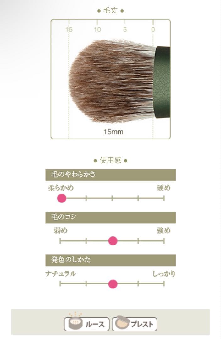 新品　熊野筆　竹宝堂　パウダーブラシ　アイシャドウブラシ　セット　FOシリーズ