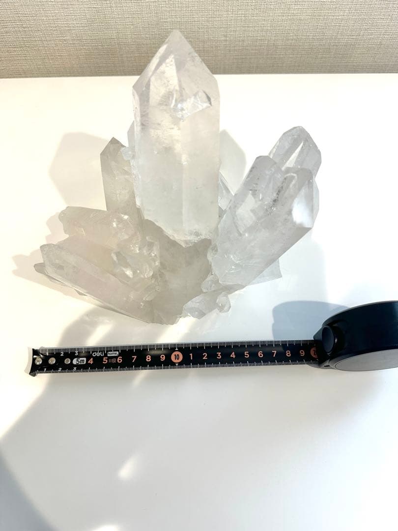 超特大・虹入り ブラジリアンクォーツ クラスター クリスタル クリア