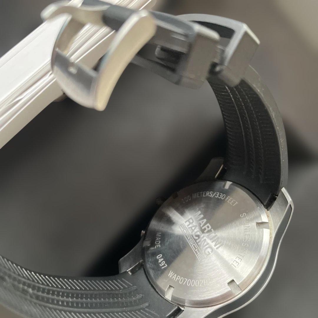 【新品未使用】ポルシェ時計　Martini Racing クロノグラフ腕時計