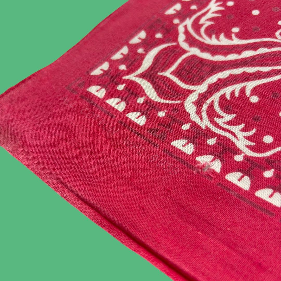 3枚セット 50s〜60s Fast Color バンダナ 象 虎 ヴィンテージ