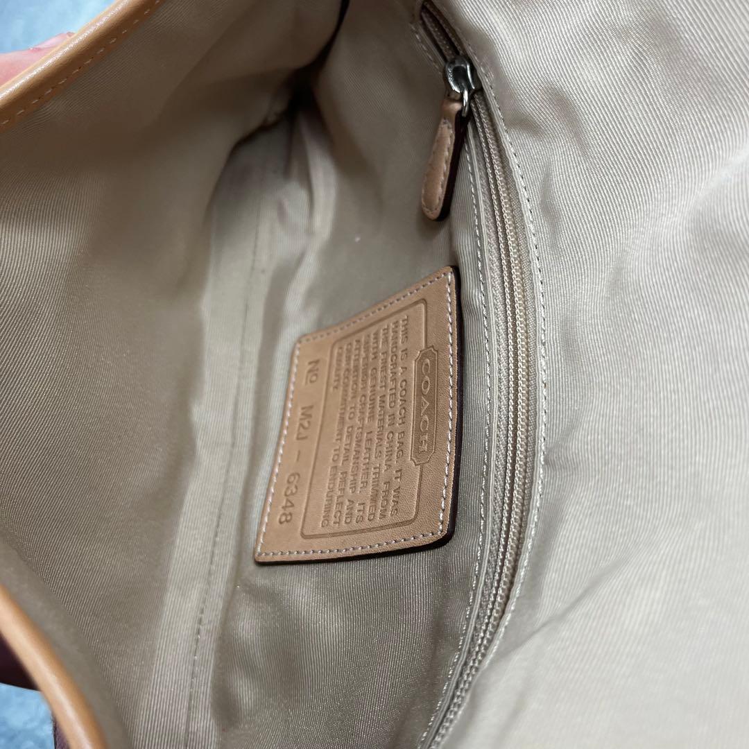 Coach コーチ アクセサリーポーチ シグネチャー ピンクベージュ