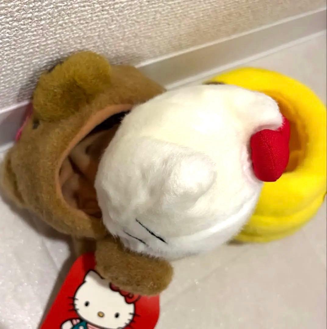 新品 レトロ 着脱可能 タグ付き ハローキティ ぬいぐるみ ハチミツ クマ