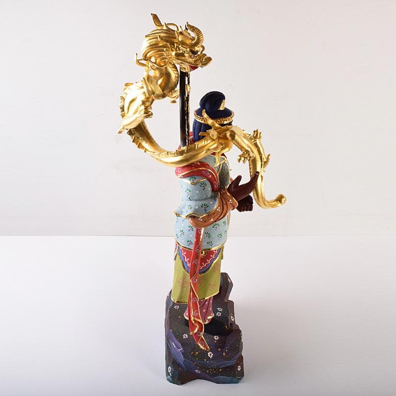 仏教美術 彩色木彫 二十八部衆像 難陀龍王像 歓喜龍王