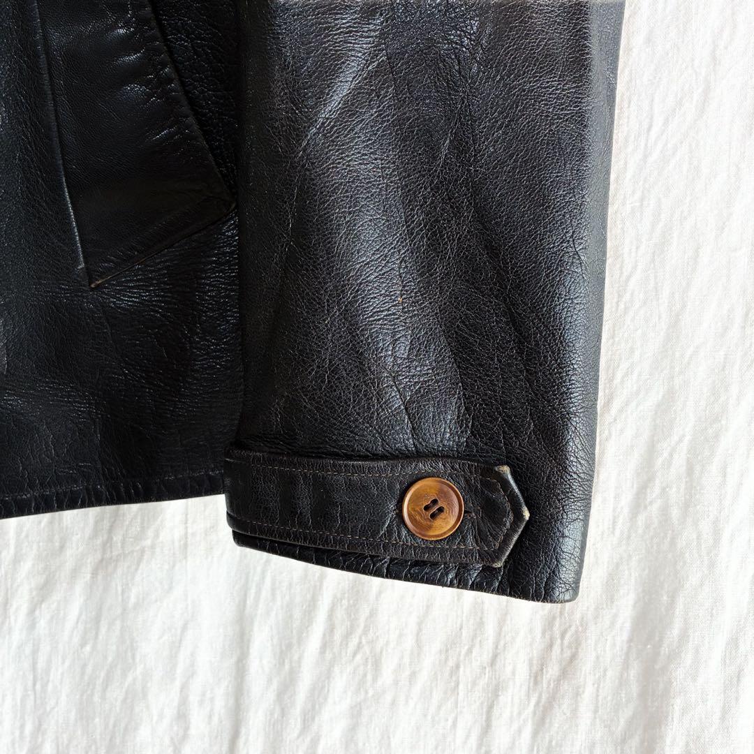 50s ユーロ ヴィンテージ レザー スポーツジャケット L相当 ライダース