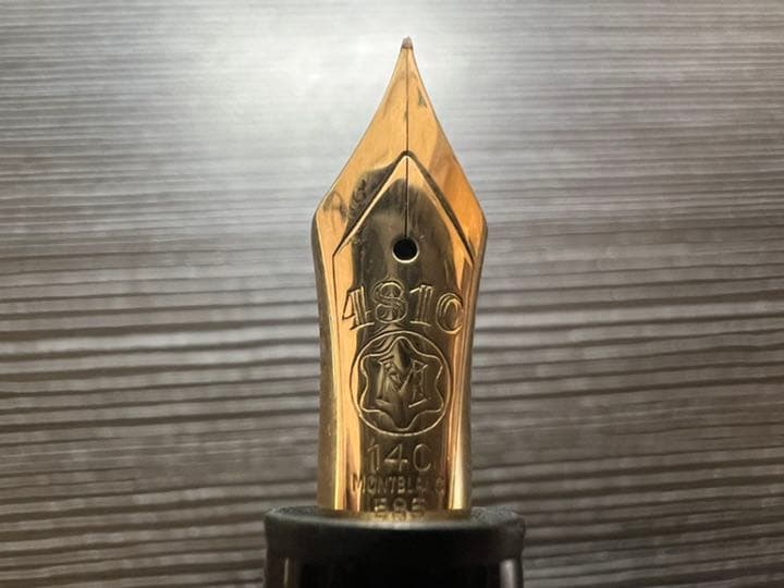 モンブラン マイスターシュテュック 146 万年筆 14C 全金 EF 極細字