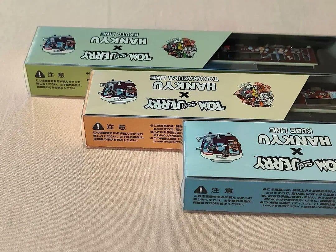 阪急電車 トムとジェリー ディスプレイモデル ミニチュアステッカー付