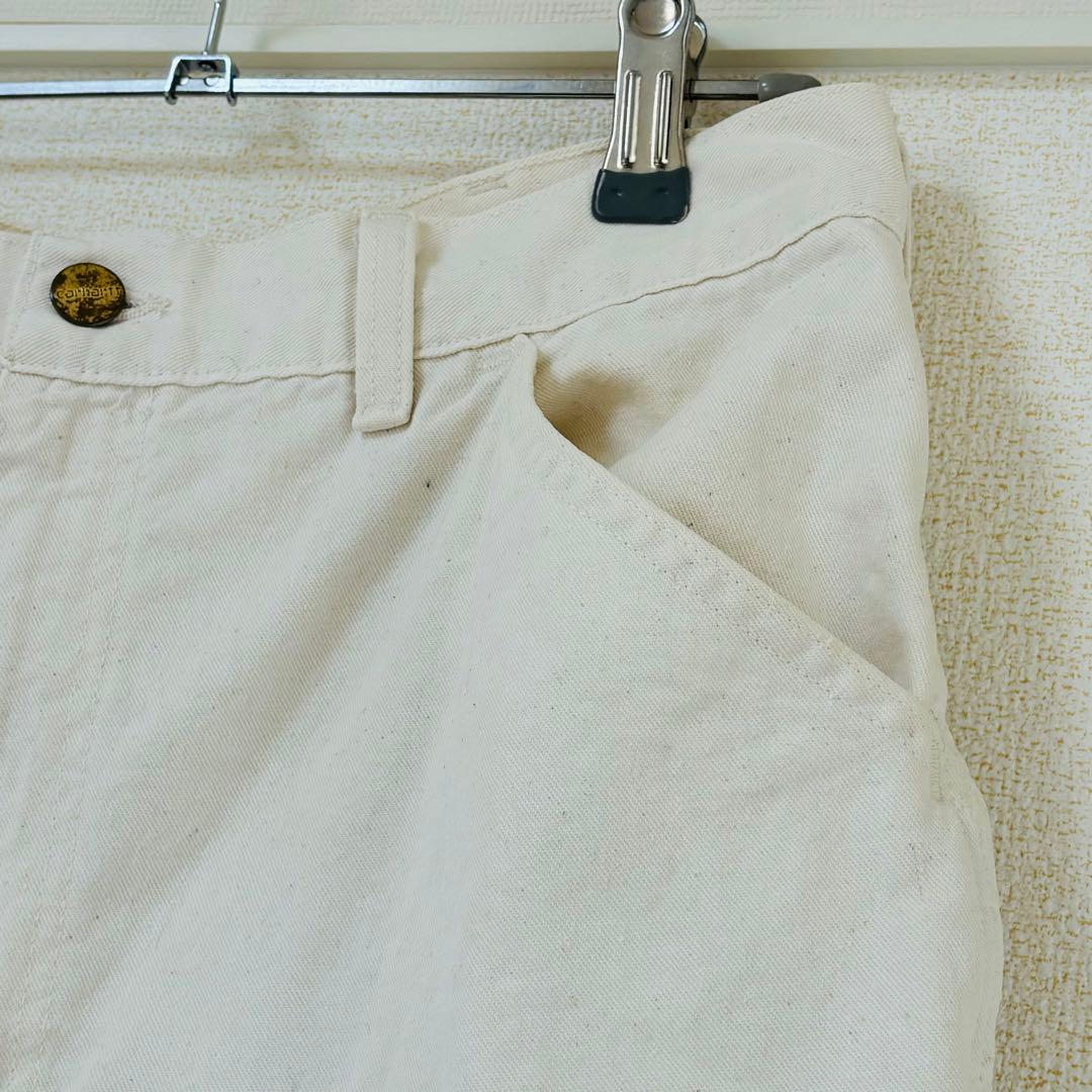 カーハート　デニム　ホワイト　USA製　ヴィンテージ　パンツ　レア　アメリカ