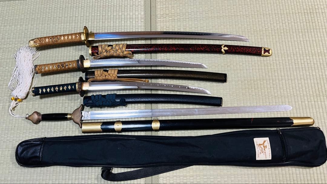 模造刀 太極拳 剣 大刀 脇差 まとめ売り キャリングケース 251130-3