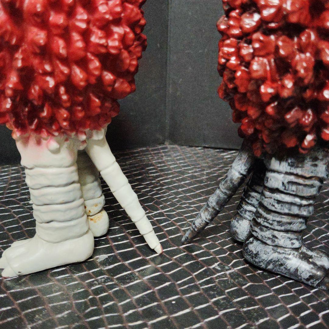 ウルトラ怪獣旧型ソフビガラモンをピグモン仕様（風船付No2402fi