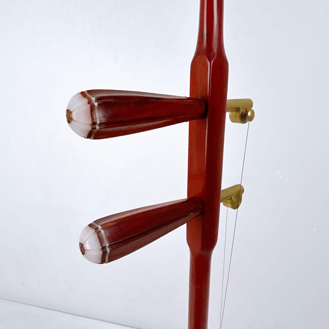 【状態良好】二胡　本蛇皮　ブランド・型番不明　北京八角胴二胡　初心者