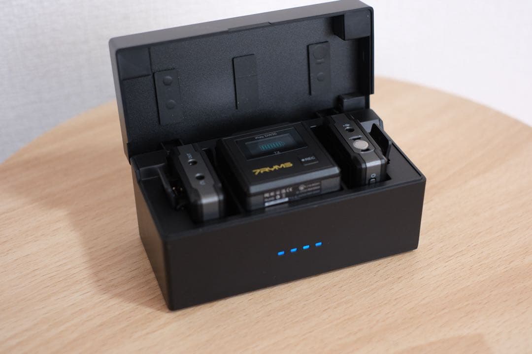 ワイヤレスマイク iRay DW30 8Gメモリー 48kHz録音 充電ケース