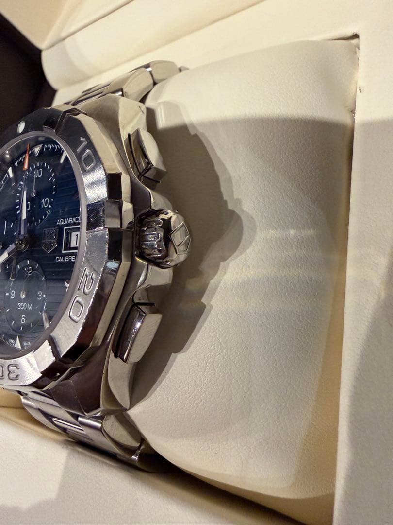 O*o様 タグホイヤー アクアレーサー クロノグラフ 自動巻 メンズ 腕時計 箱
