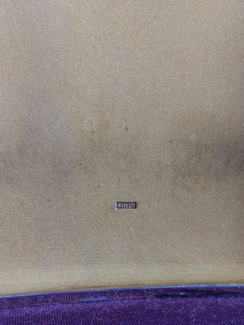 銀無垢 彫金 富士山 枝松葉彫 シガレットケース 「清哉刻」刻銘