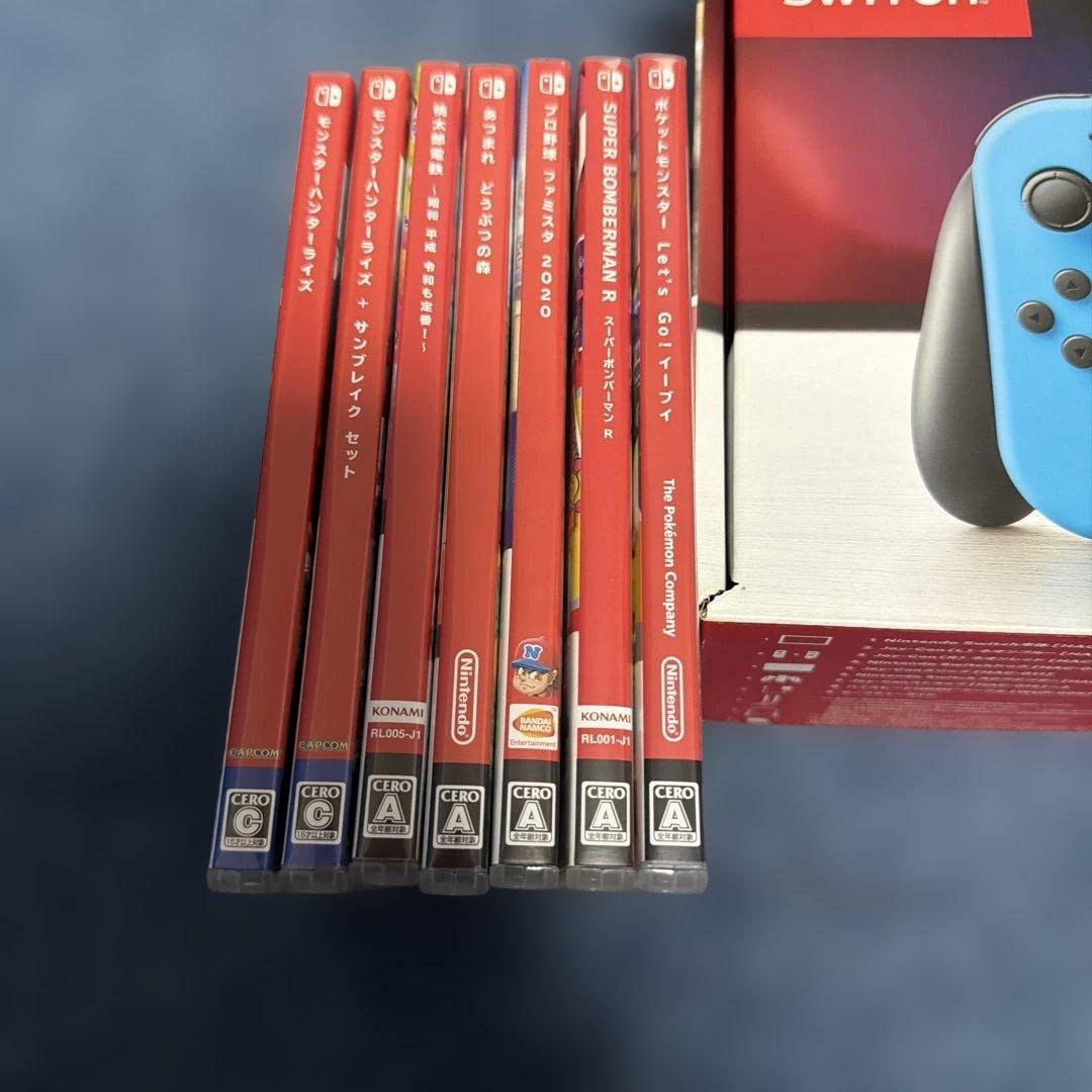 Nintendo Switch 本体 + 付属品 + ゲームソフト7本