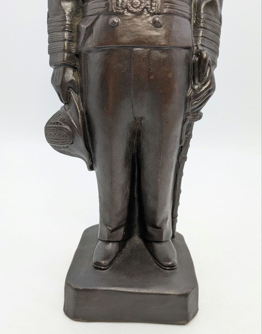 興楽園 木村長十郎友敬（木村貫一） 備前焼 東郷元帥像 共箱栞