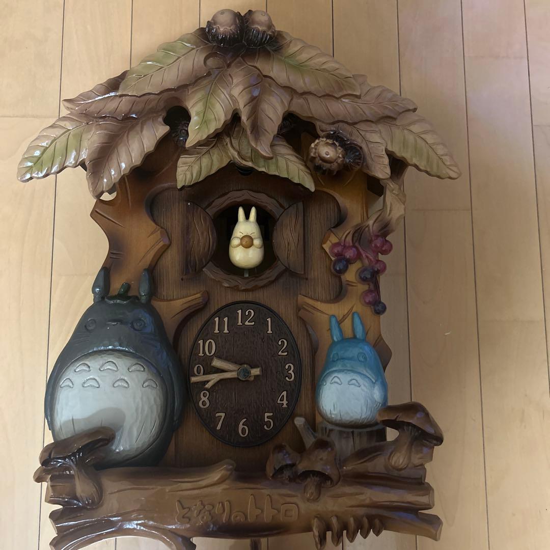 【訳あり】トトロの木製掛け時計