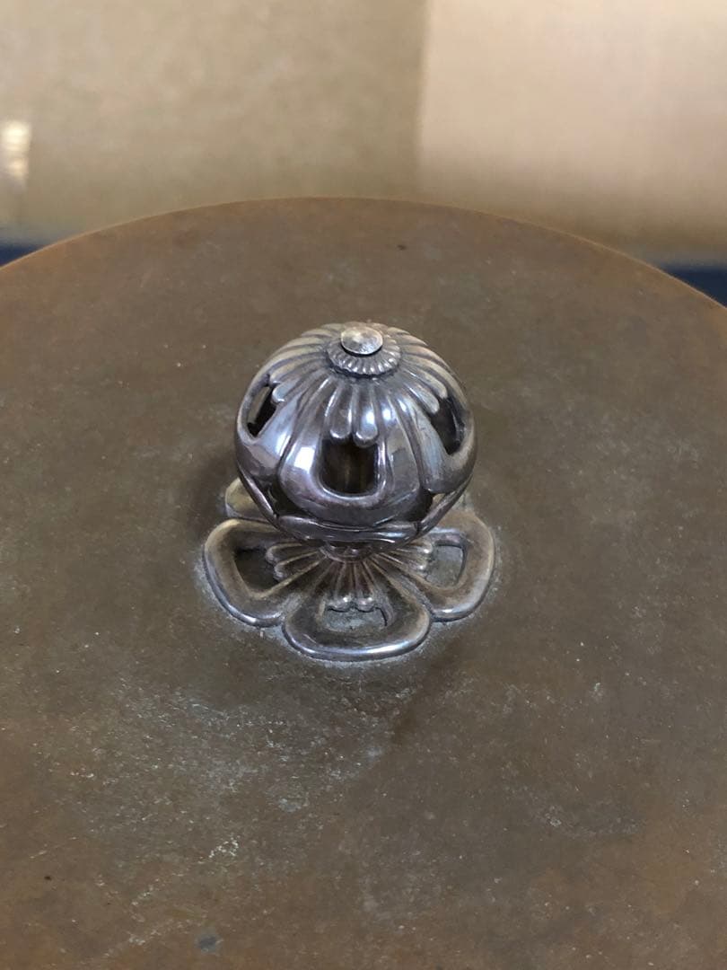 《R》甑口竹紋釜 日展審査員 横倉嘉山造 略歴 共布 共箱 260126く1