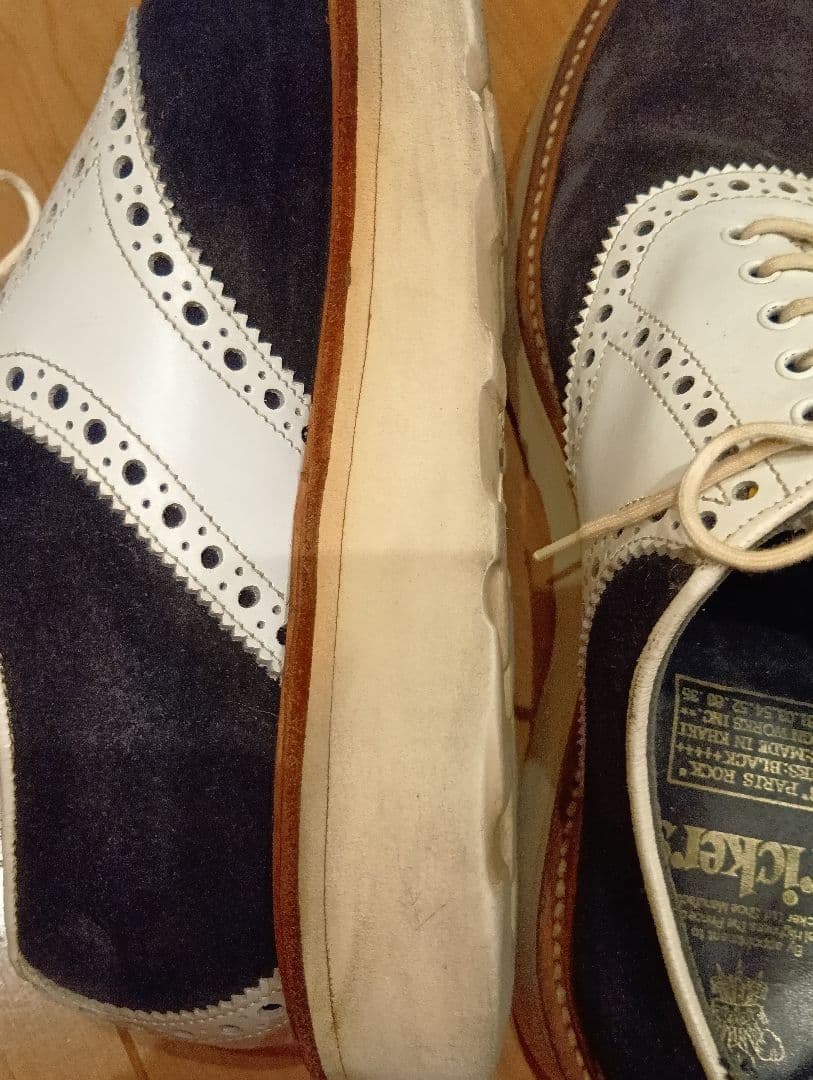 夜間期間限定値下げ　Tricker's サドルシューズ　UK8 トリッカーズ