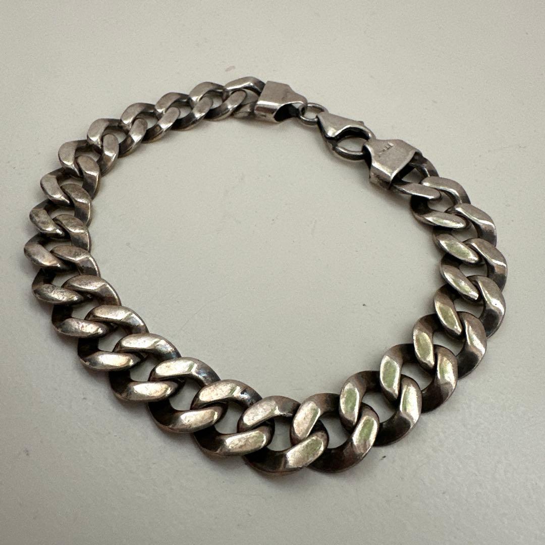 ヴィンテージイタリア製シルバー925 喜平ブレスレット/ ITALY 925