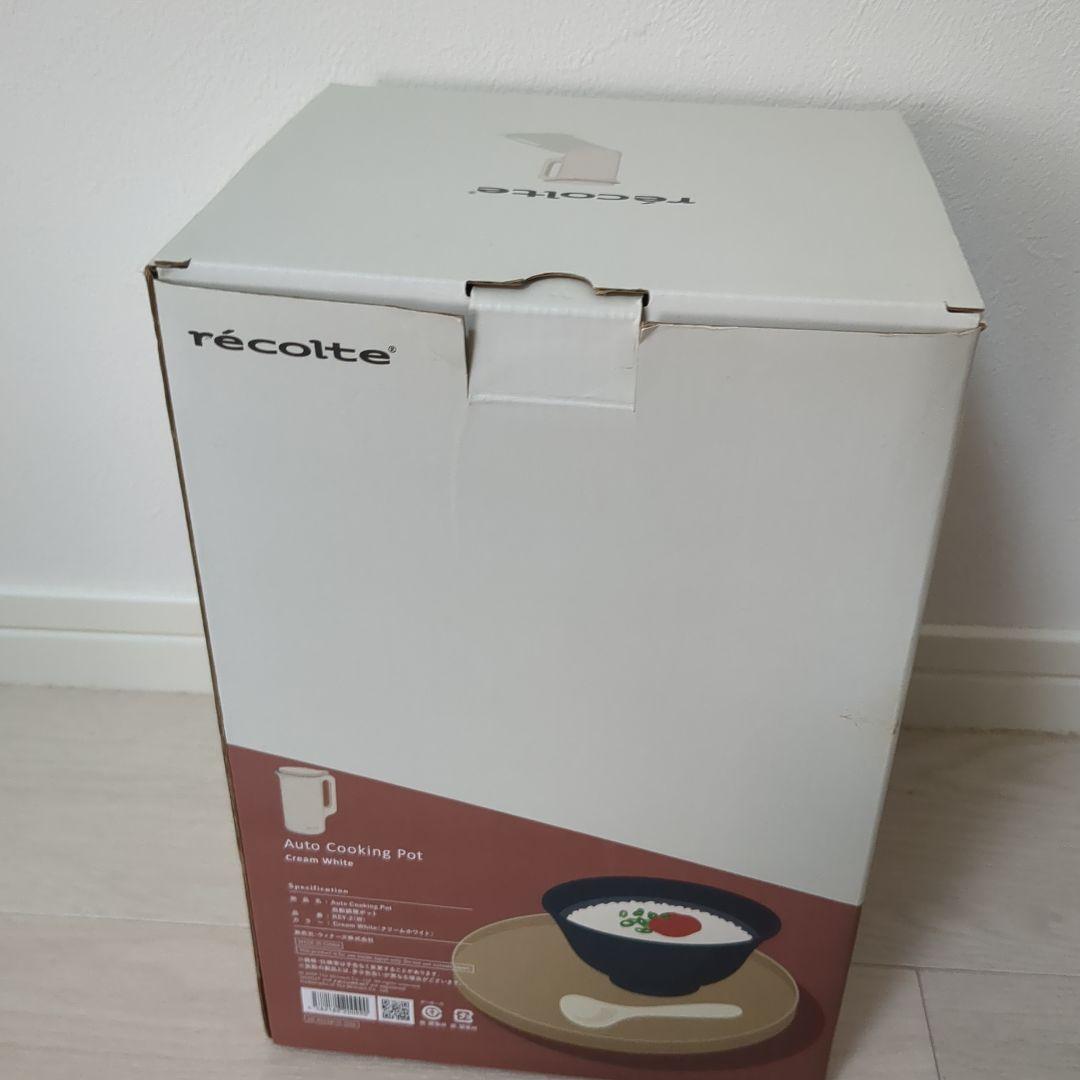 レコルト　Auto Cooking Pot　自動調理ポット　クリームホワイト