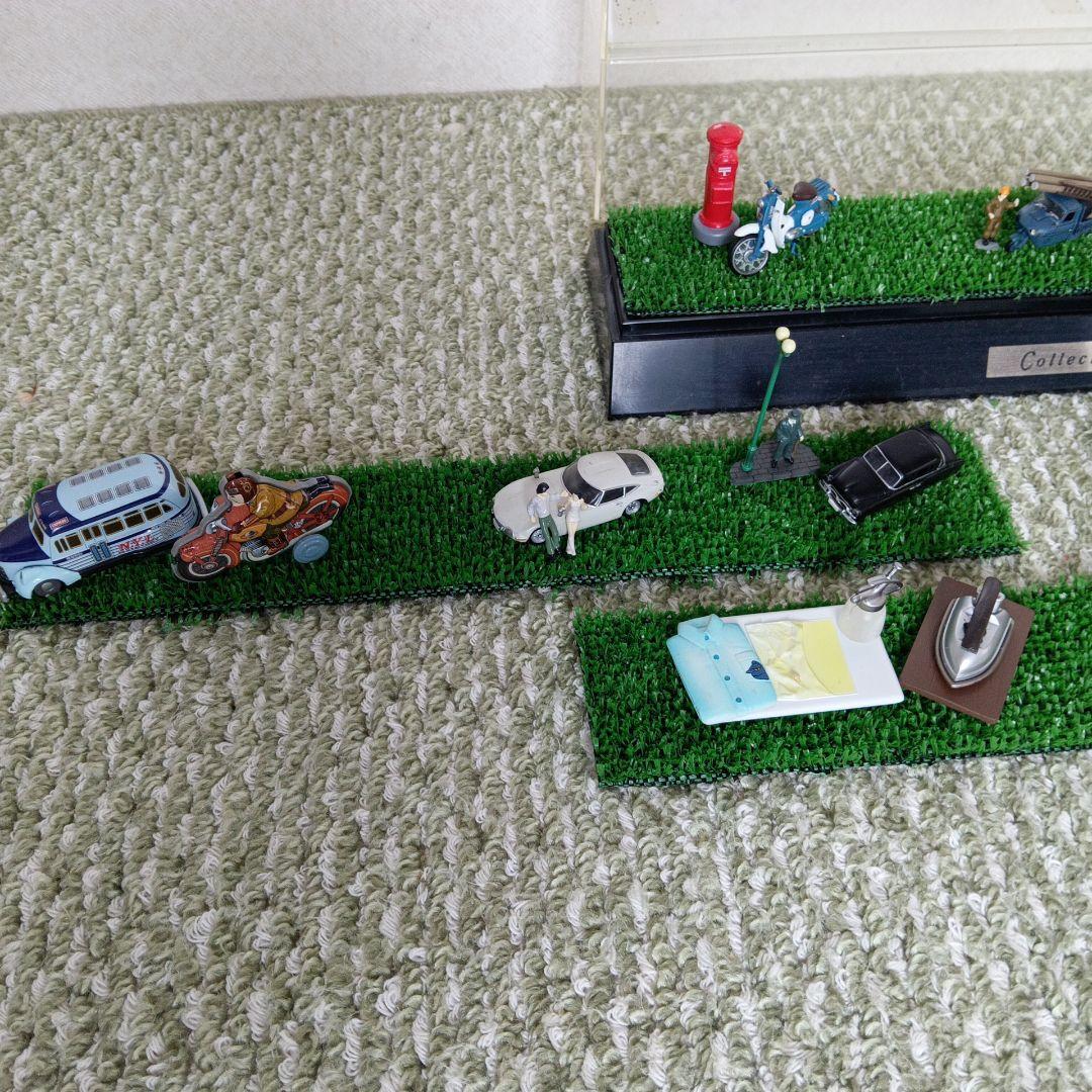 グリコ、明治製菓レトロミニチュアコレクション 12点セット　ディスプレイケース付