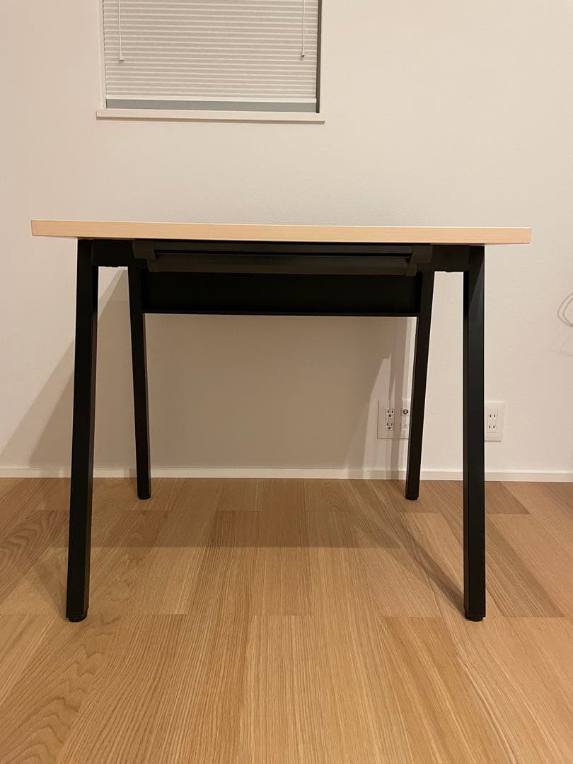 LEAN リーン／引き出し付き／W800×D600／天板ナチュラル／ブラック