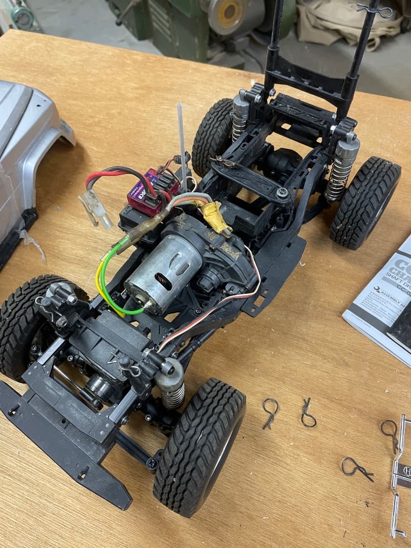 TAMIYA CC-02 シャーシ　フタバ　プロポ・バッテリー付き