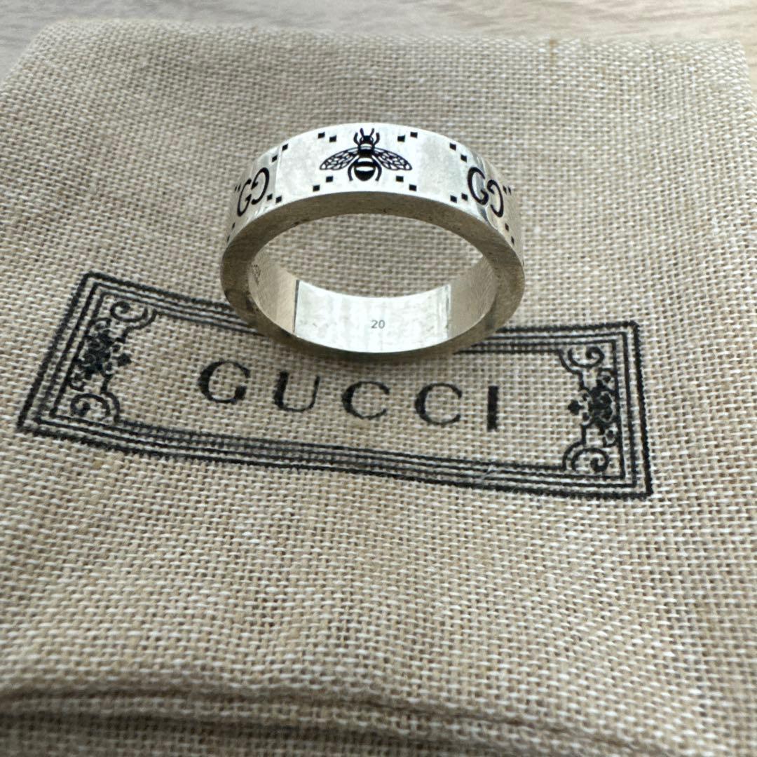 GUCCI グッチ ハチ ビー 蜂 アイコン GGロゴ リング 20号