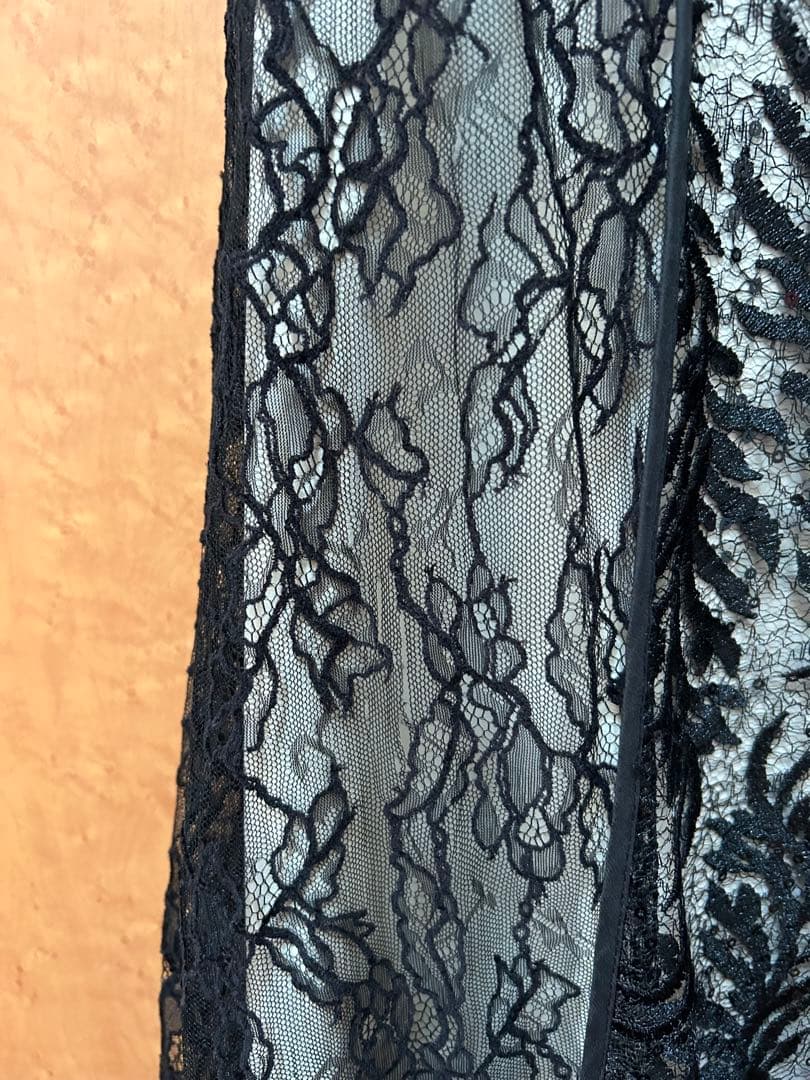 FRAY I.Dフレイ アイディー リーフレースパイピングドレス