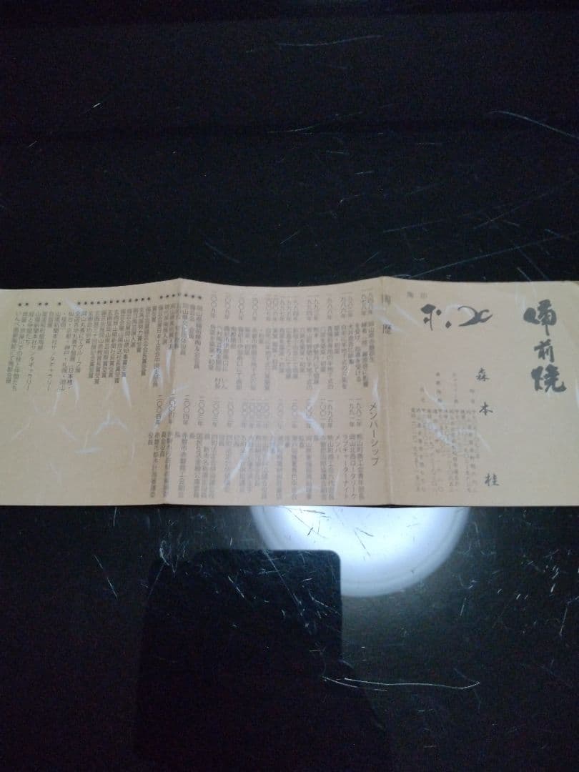 【備前焼 茶碗②】備前練り込み茶碗／伝統工芸士 森本 桂／送料込み！