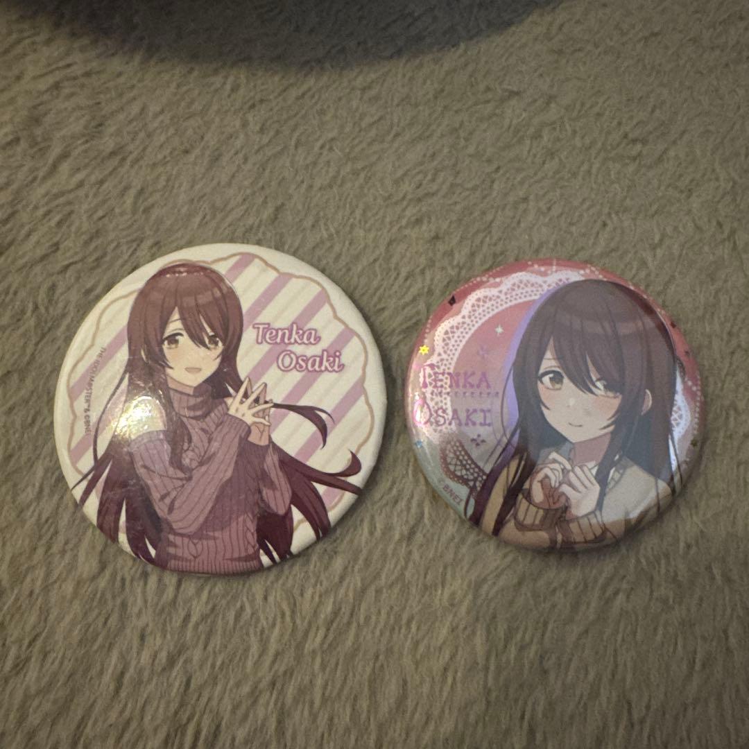 大崎甜花 グリッター缶バッジ アイドルマスターシャイニーカラーズ