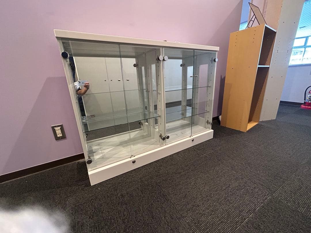 SoraBlue＠値下げ交渉可様 木製ガラスディスプレイケース 楽天市場