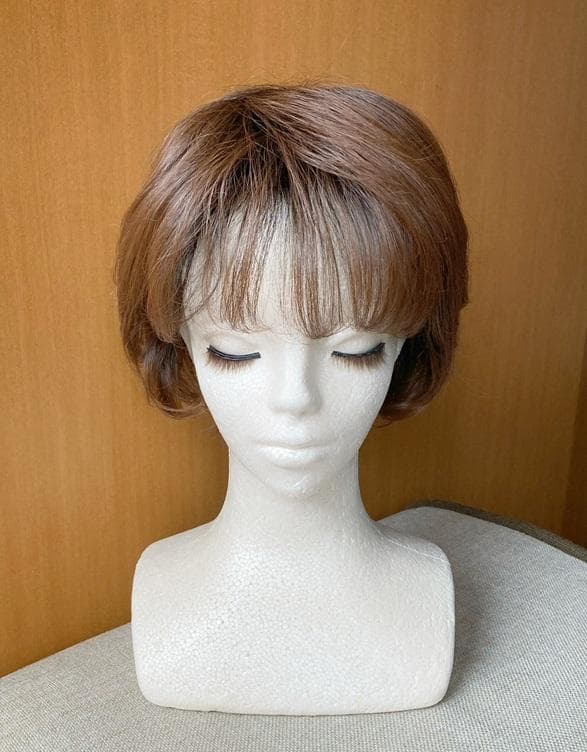 MALIBU マリブ　フェザリーカールショート　チョコブラウンプリン