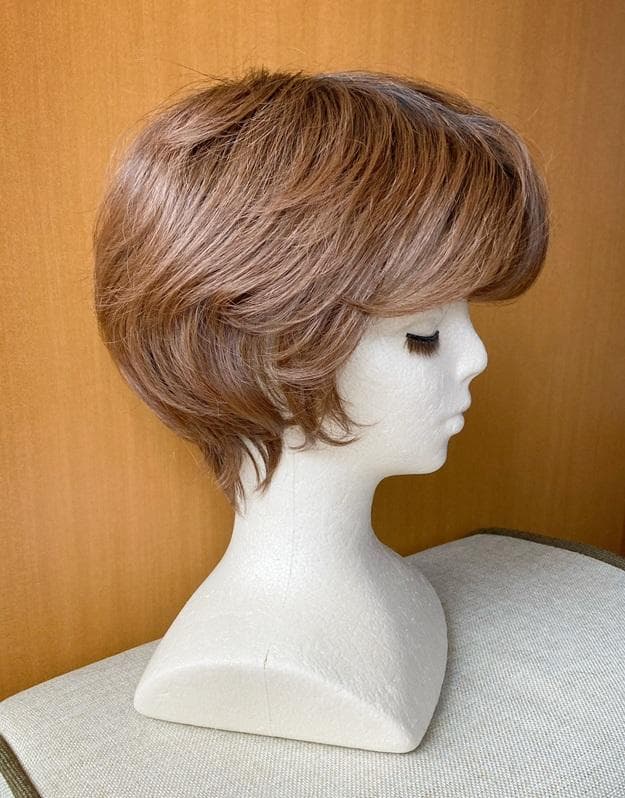 MALIBU マリブ　フェザリーカールショート　チョコブラウンプリン