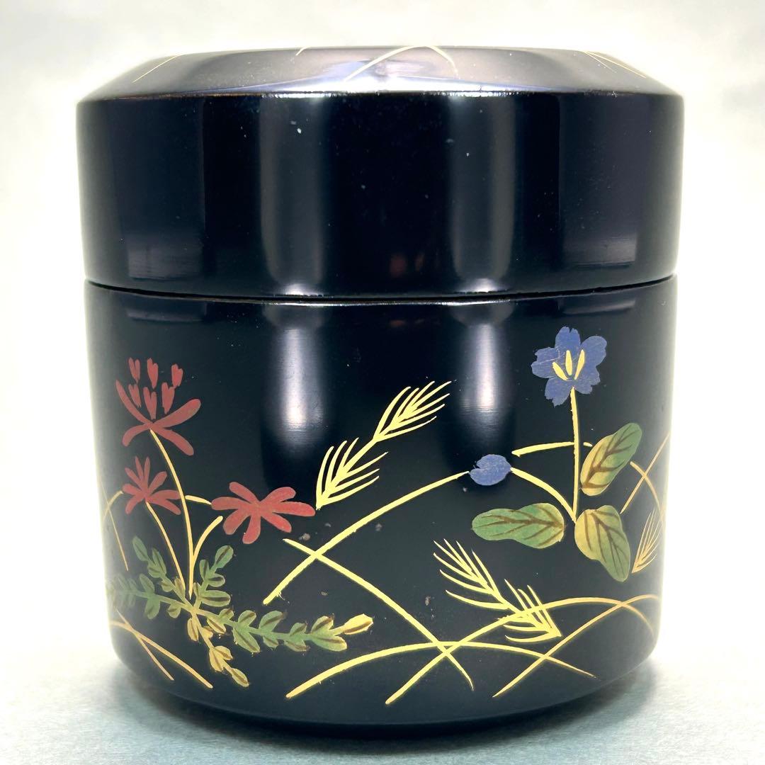 金彩花筏蒔絵 平棗 山中塗 倉山直彦作 共箱 茶道具 2026年最新】平棗の