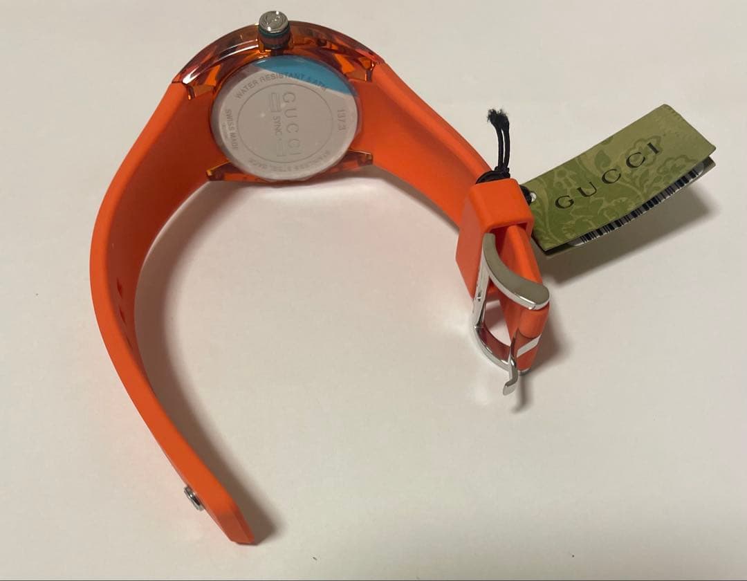 【極美品】GUCCI SYNC レディース 腕時計 YA137311 オレンジ