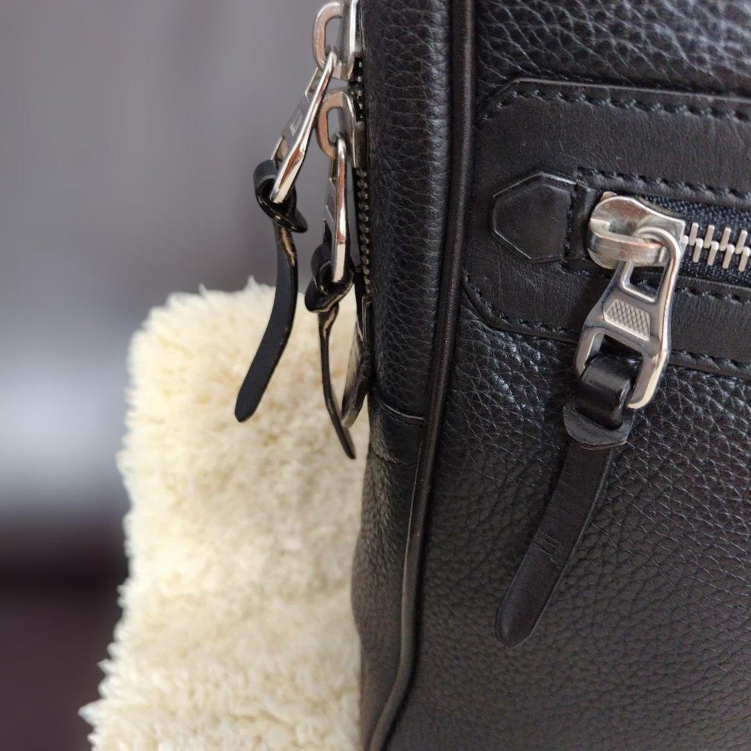 dunhill 黒 レザー ビジネスバッグ