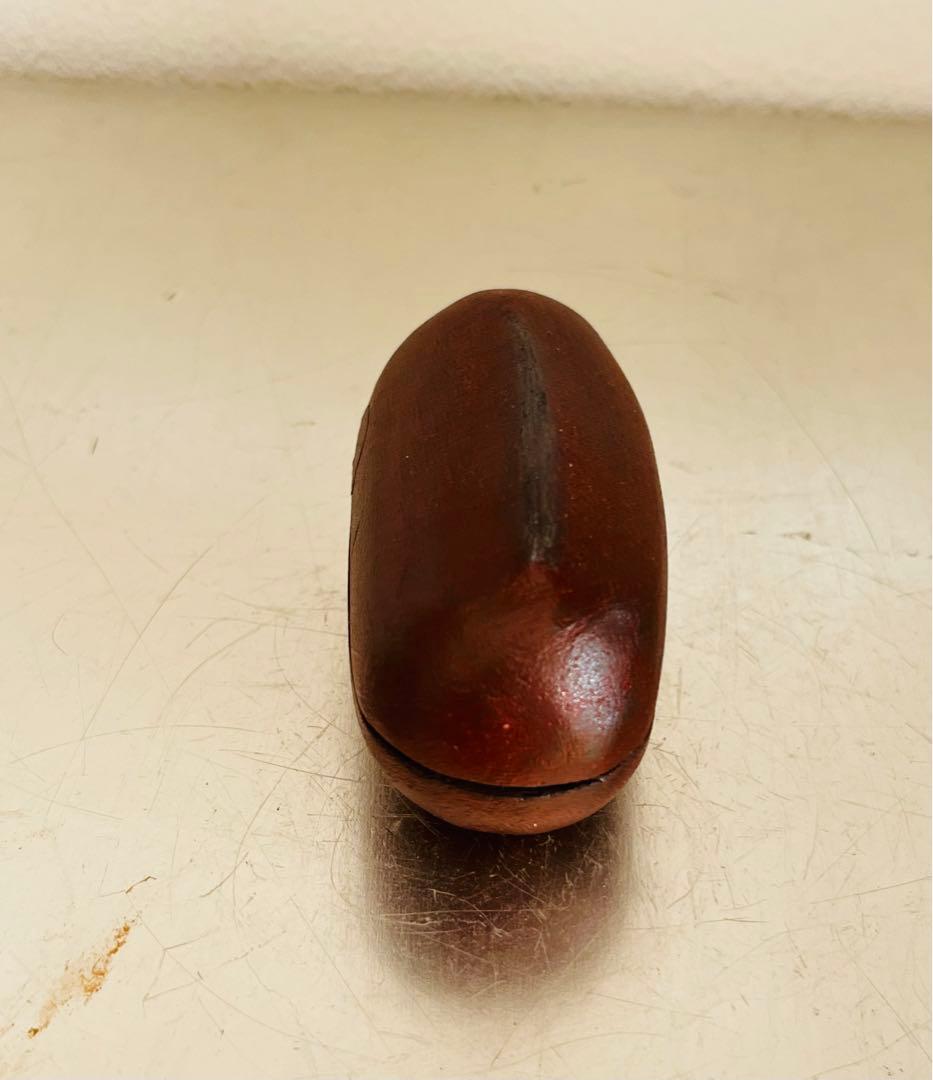 藤平寧　豆形香合　直しあり　茶道　茶道具