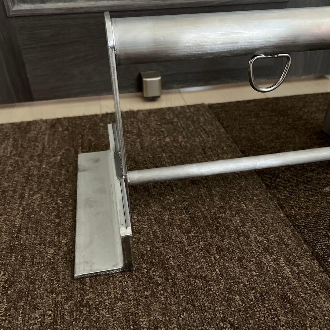 猛禽類用のパーチ ステンレス 30センチ リング付き