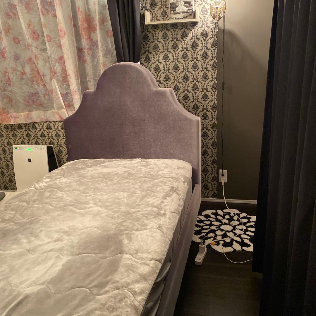 Francfranc ブリッサクラウン　シングルベッド　グレー　美品