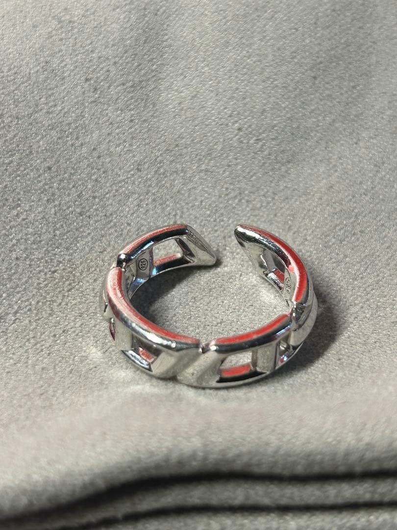 DIESEL スターリングシルバーリングサイズ5.5